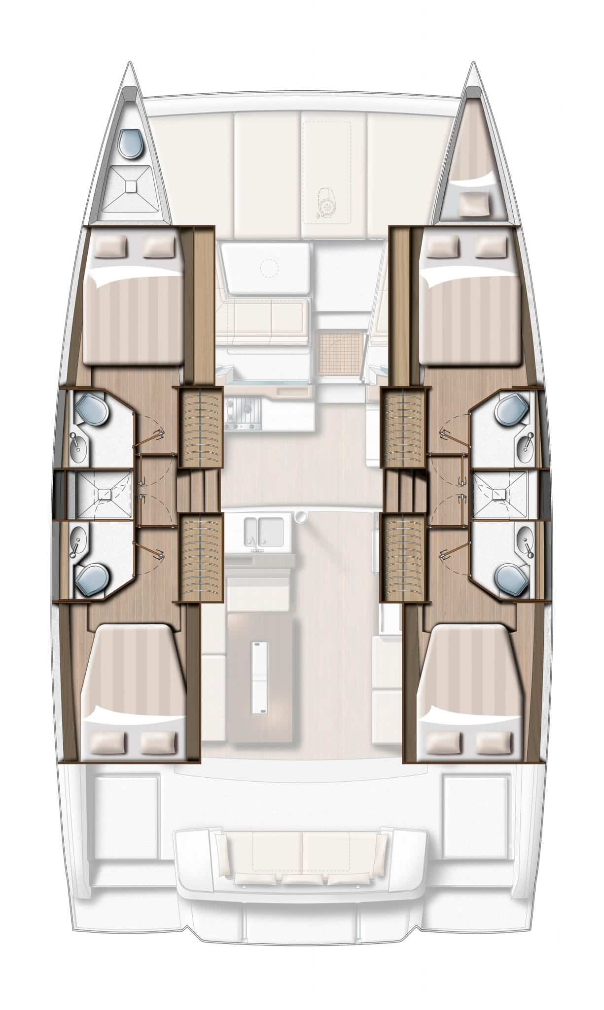 EGOcharter - High school Bali 4.2 - Sailing catamaran for charter in Greece