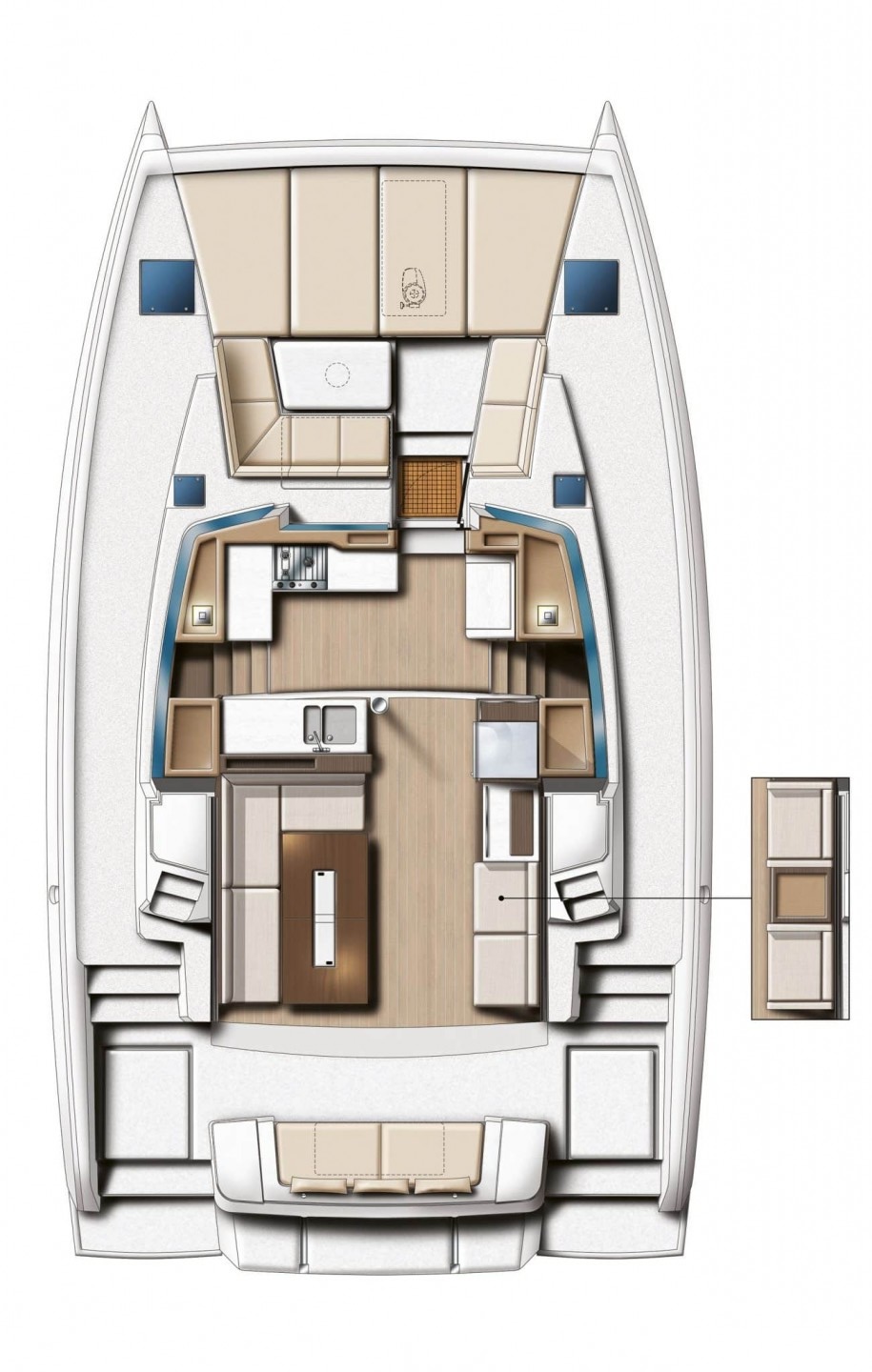 EGOcharter - High school Bali 4.2 - Sailing catamaran for charter in Greece