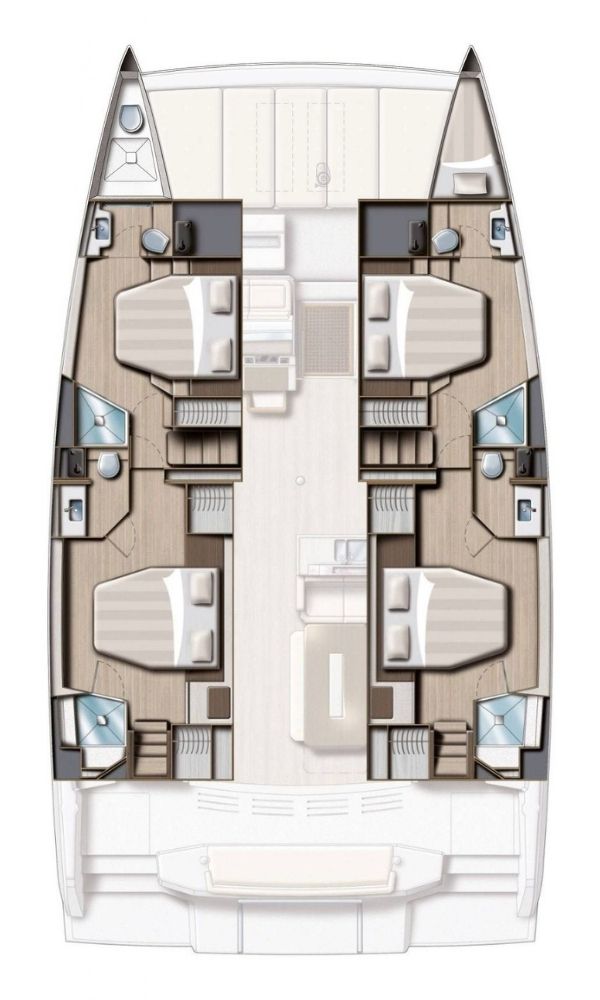 EGOcharter - 4-cabin Bali 4.8 catamaran for charter in Greece